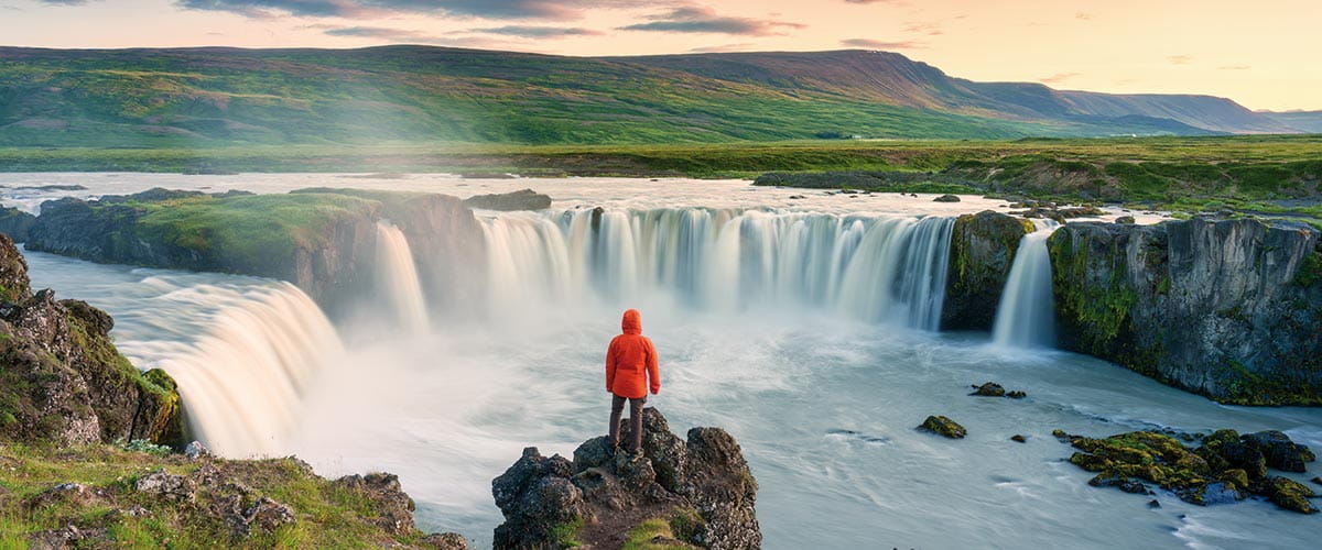 Godafoss waterfall near Akureyri
